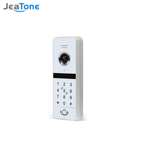 JEATONE проводной полноэкранный дверной звонок с сенсорным экраном 720p, поддержка разблокировки паролем, необходимо работать с Jeatone IP Wi-Fi монито... ► Фото 1/5