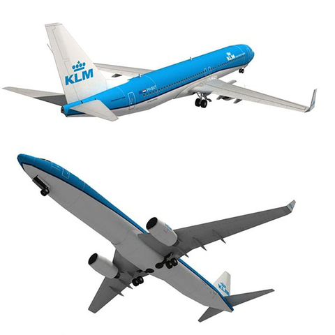 1:100 Boeing 737 летательный аппарат Dutch Airlines 3D бумажная модель DIY игрушки ручной работы 2022 Новинка ► Фото 1/6