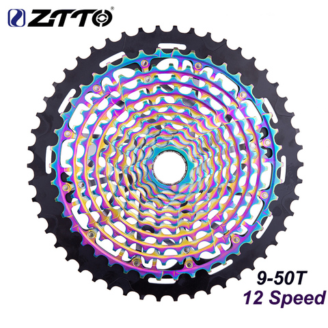 Кассета ZTTO MTB, 12 Скоростей, 9-50T, Ультралегкая кассета XD 11s Rainbow K7 12 В, Ультралегкая кассета ulт, кассета 12 s, звездочка 1299 k7 ► Фото 1/1