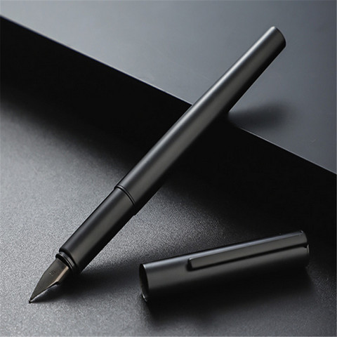 Jinhao 35 черный Цвета Бизнес office перьевая ручка школьные канцелярские принадлежности чернила каллиграфическая ручка ► Фото 1/6