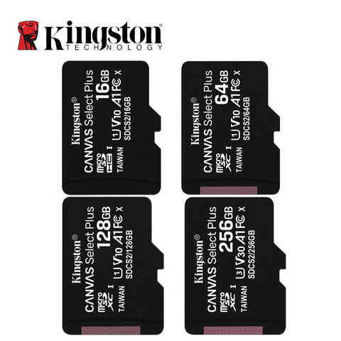 Kingston микро Флэшка C10 карта памяти 128 Гб 64 ГБ 32 ГБ 16 ГБ 256 U1 до 80 МБ/с./с карта класса 10 SDHC SDXC мини SD карта UHI-S флэш-карта ► Фото 1/6