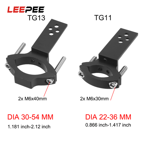 Регулируемый зажим LEEPEE TG11/TG13, держатель точечного светильника, универсальный кронштейн для мотоциклетной фары, аксессуары для мотоциклов ► Фото 1/6