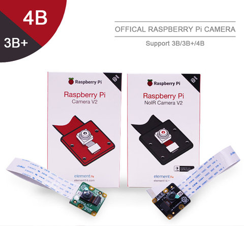Официальный модуль камеры RaspberryPi V2 с микросхемами, чувствительными к светильник, Sony imx222, 8 Мп пикселей, 1080P, поддержка видео, Raspberry Pi 3b +/PI4 ► Фото 1/6