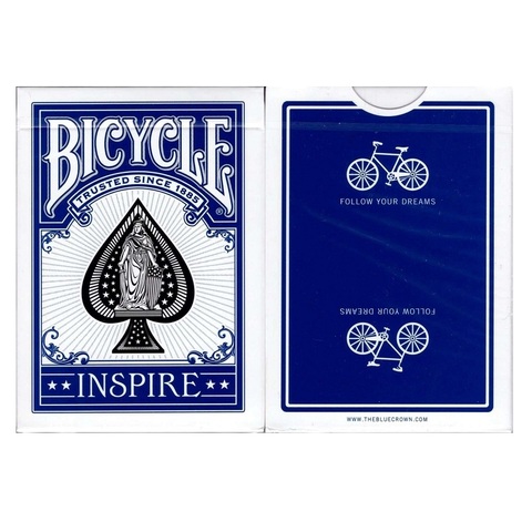 Велосипед синий Inspire игральные карты отмеченные колода USPCC коллекционный покер волшебные карты игры Волшебные трюки реквизит для волшебник... ► Фото 1/6