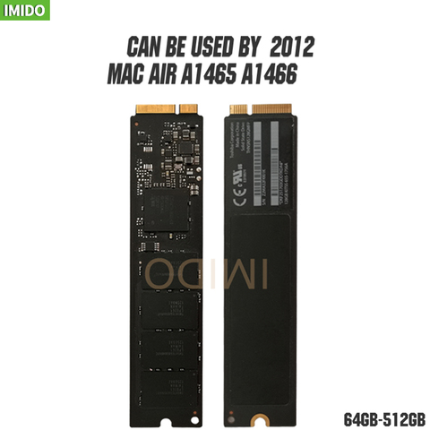 Оригинальный 2012 ранний Mid Macbook Air A1466 A1465 64 Гб 128 ГБ 256 ГБ SSD Md231 md232 md223 md224 128G Mac твердотельный диск 128GMFP ► Фото 1/5