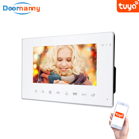 Doornanny домашний Slave монитор для видеодомофона AHD CVBS 960P Tuya умный WiFi беспроводной охранный экран сигнализация 86/84714 ► Фото 1/6