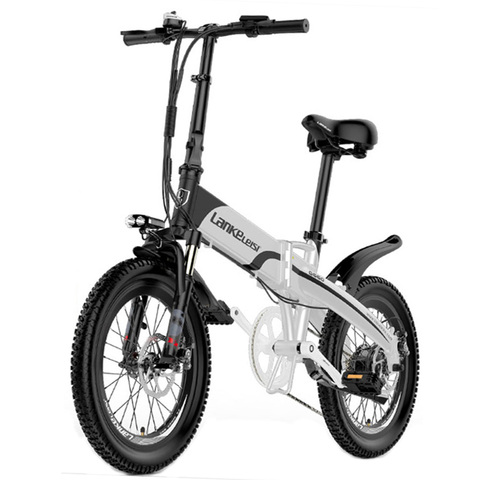 Складной электрический велосипед G660, 20 дюймов, мощный мотор 500 Вт, скрытая батарея 48 В Ач/Ач, рама из алюминиевого сплава ► Фото 1/1