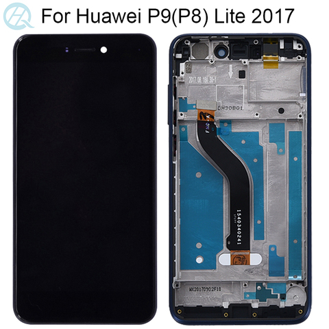 Для Huawei P8 Lite 2017 ЖК-дисплей с рамкой женский Дисплей сенсорный экран дигитайзер P9 Lite 2017 экран дисплея ► Фото 1/6