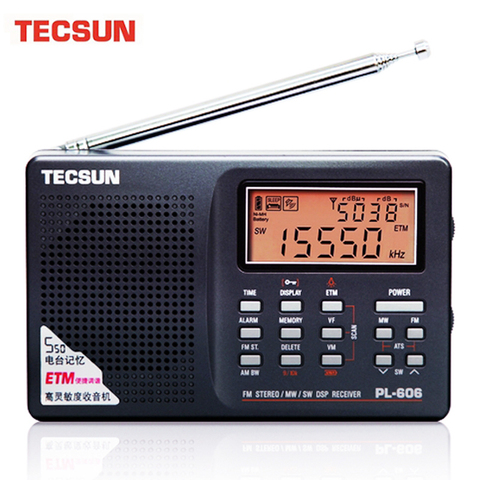 Tecsun PL-606 Digital PLL FM Stereo /LW/SW/MW приемник DSP легкий перезаряжаемый для пожилых людей/студентов ► Фото 1/6