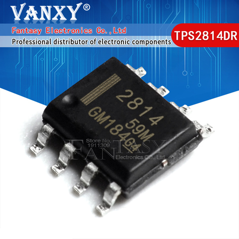 Новинка, оригинальный TPS2814DR SOP-8 TPS2814D SOP8 TPS2814 2814 SOP, 5 шт. ► Фото 1/3
