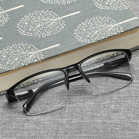 Seemfly очки для чтения с полуоправой дальнозоркие очки мужские и женские очки с прочностью + 50 + 75 + 100 до + 400 ► Фото 1/6