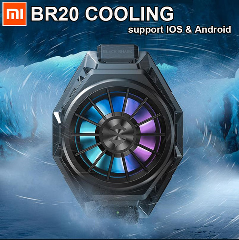В наличии! Оригинальный охлаждающий вентилятор Xiaomi Black Shark 3 Pro 2 Pro Fun, вентилятор охлаждения Mi 10 Pro RGB Light для iPhone XS HUAWEI P20 p30 P40 ► Фото 1/6