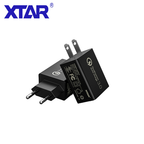 Быстрое зарядное устройство XTAR 18 Вт QC 3,0, умное быстрое настенное зарядное устройство USB для Xiaomi, Samsung, Huawei, быстрая зарядка, адаптер, мобильный телефон ► Фото 1/5