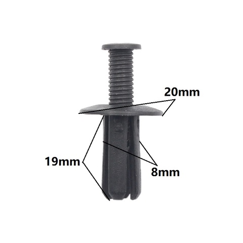 Крепеж для автомобиля, фиксированный звук и теплоизоляция, хлопок, отверстие 8 мм, нажимная пластмассовая отвертка, удерживающие зажимы ► Фото 1/6