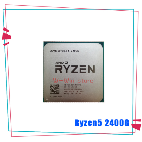 AMD Ryzen 5 2400G R5 2400G 3,6 ГГц четырехъядерный восьмипоточный процессор 65 Вт YD2400C5M4MFB разъем AM4 ► Фото 1/1