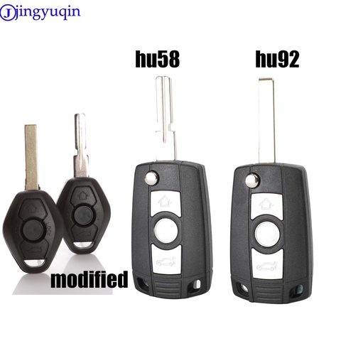 Jingyuqin 3B модифицированный складной автомобильный чехол для ключей для BMW 3 5 7 серии 1998-2005 X5 Z3 Z4 330 330i 525 525i 2001-2004 E38 E39 E46 ► Фото 1/5