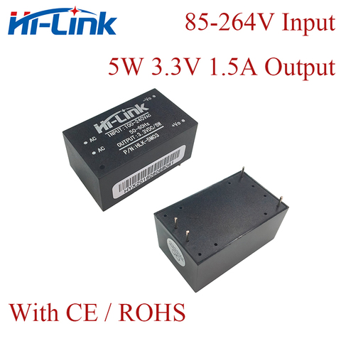 Hi-Link 5W 3,3 V/5V/9V/12V/24V Выход AC-DC источник питания печатной платы/понижающий трансформатор производитель ► Фото 1/5