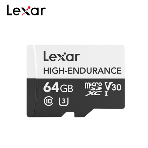 Карта памяти Lexar High Endurance 128 Гб 64 Гб SDXC U3 V30 C10 SDHC 32 Гб макс. 100 МБ/с./с трансфлэшка Microsd для Dash камеры ► Фото 1/5