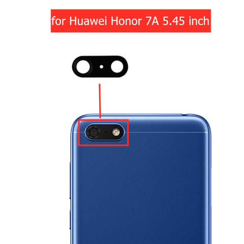 Стеклянный объектив для задней камеры Huawei Honor 7A, 2 шт., стекло для задней камеры с клеем 3M, Honor 7A, 5,45 дюйма, замена, ремонт, запасные части ► Фото 1/1