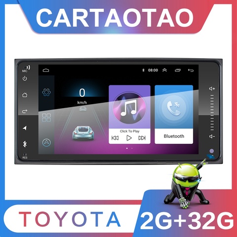 2din Android 8,1 универсальный автомобильный DVD для Toyota Corolla Camry Crown RAV4 автомобильное радио GPS навигация Bluetooth WiFi мультимедийный проигрыватель ► Фото 1/1