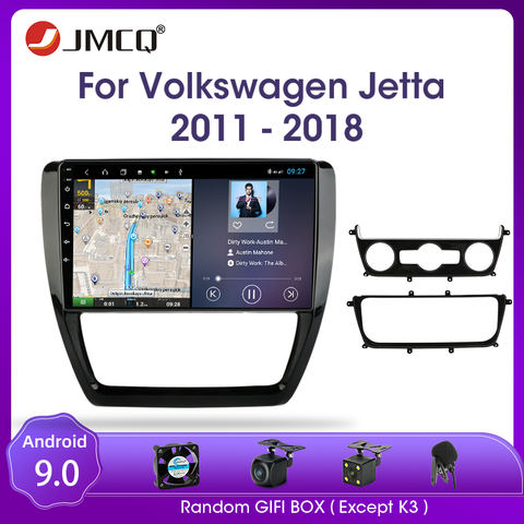 JMCQ Android 9,0 для Volkswagen VW Sagitar Jetta Bora 2011-2022 Автомагнитола Мультимедиа Видео 2 din RDS GPS навигация раздельный экран ► Фото 1/6