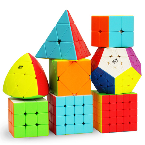 QIYI волшебный куб 2x2x2 3x3x3 4x4x4 5x5x5 скоростные магические кубики головоломка игрушка Кубо для детей подарок игрушка для взрослых ► Фото 1/6