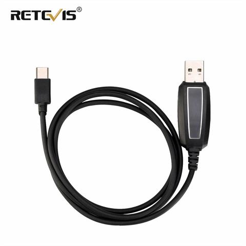 Оригинальный Программируемый USB-кабель для рации Retevis RT20 RT65 RT665 RB19 RB619 ► Фото 1/4