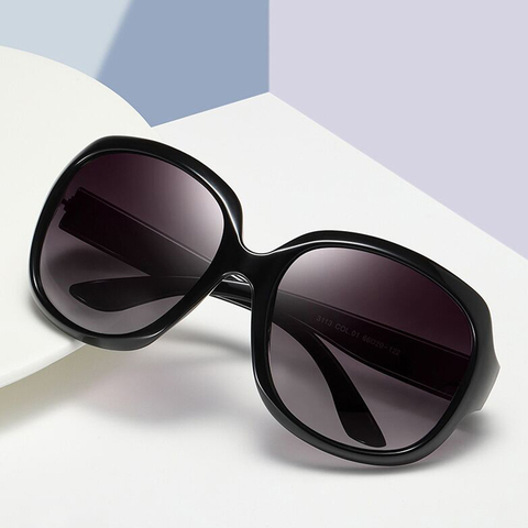 Очки солнцезащитные женские в винтажном стиле, роскошные брендовые большие солнечные очки в овальной оправе, UV400 ► Фото 1/6