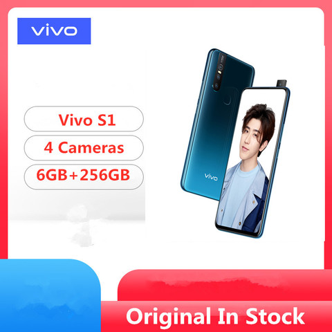 Смартфон vivo S1 с большой батареей, 6 ГБ ОЗУ 256 Гб ПЗУ, фронтальная камера Helio P70, 3 задние камеры 24 МП ► Фото 1/6