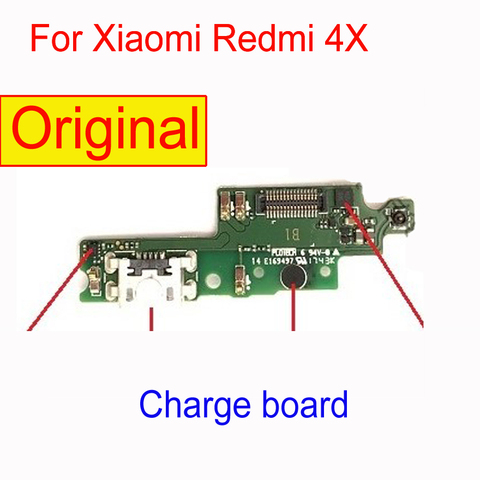 Оригинальный лучший рабочий Micro USB зарядный порт, док-станция, зарядная плата, гибкий кабель для Xiaomi Redmi 4X, замена ► Фото 1/1