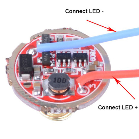 20 мм 3-15V одиночного режима 5 Режим драйвер платы Комплектующие для самостоятельной сборки для Q5 T6 U2 L2 XPL 18650 26650 светодиодный вспышка светильник Фонари лампа светильник ► Фото 1/6