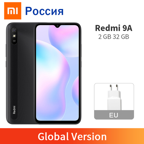 Смартфон Xiaomi Redmi 9A, 2 + 32 ГБ, 8-ядерный, 6,53 дюйма, 5000 мА ч, 13 МП ► Фото 1/6