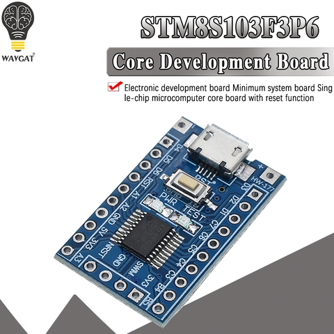 Системная плата STM8S103F3P6, новый чип, системная плата STM8S STM8, макетная плата, Минимальная основная плата ► Фото 1/6