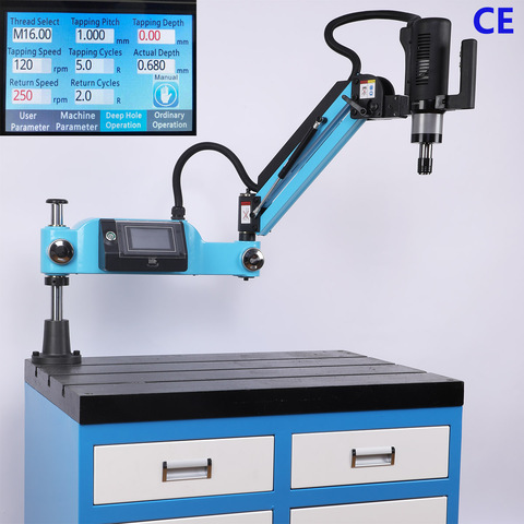 CE 220V CNC M3-M16 универсальный тип электрические гайконарезной станок Электрический инструмент для нарезания резьбы кранов ► Фото 1/6