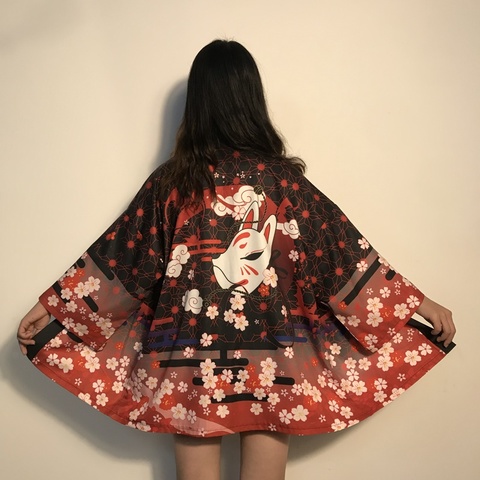 Кимоно Женская японская юката Женская японская одежда кимоно кардиган рубашка женские традиционные японские кимоно Haori FF2682 ► Фото 1/6
