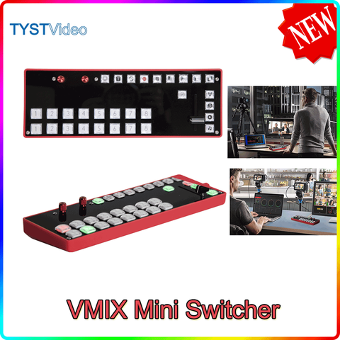Панель управления переключателем TYST Vmix Mini, устройство для видеозаписи, диагональ 2,0, Тип C, для Vmix OBS, для новых медиа-приложений, прямых трансляций на Youtube ► Фото 1/6