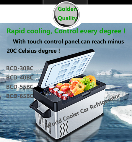 30/40/55/65L DC12V/24V Автомобильный холодильник глубокая заморозка Портативный кемпинг стол для пикника на открытом воздухе мини-холодильник кулер 