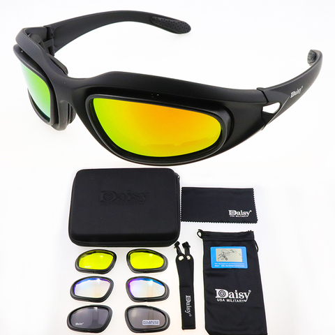 Поляризованные тактические очки DAISY C5, фотохромные велосипедные очки UV400, защитные очки для страйкбола, очки для спорта на открытом воздухе, ... ► Фото 1/6