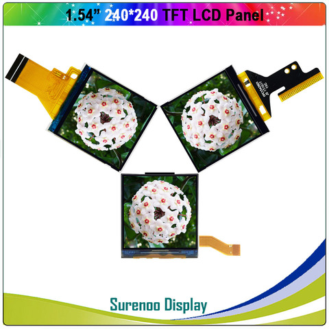 Последовательный ЖК-модуль 1,54 дюйма 240*240 SPI / 8_Bit MCU TFT, панель дисплея LCM, встроенный драйвер ST7789 ► Фото 1/4