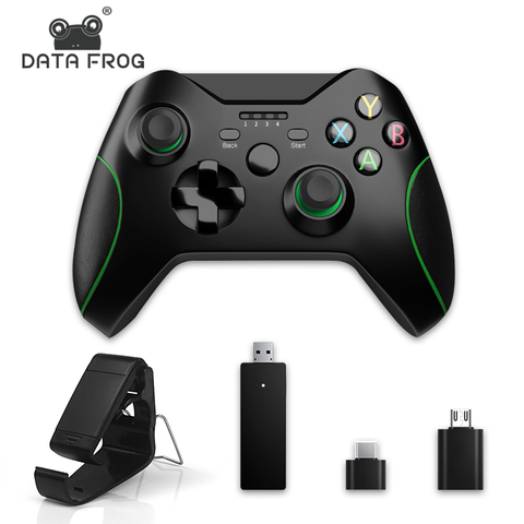 Беспроводной игровой контроллер DATA FROG 2,4G, джойстик для Xbox One, контроллер для PS3/Android, геймпад для смартфона, для Win PC 7/8/10 ► Фото 1/6