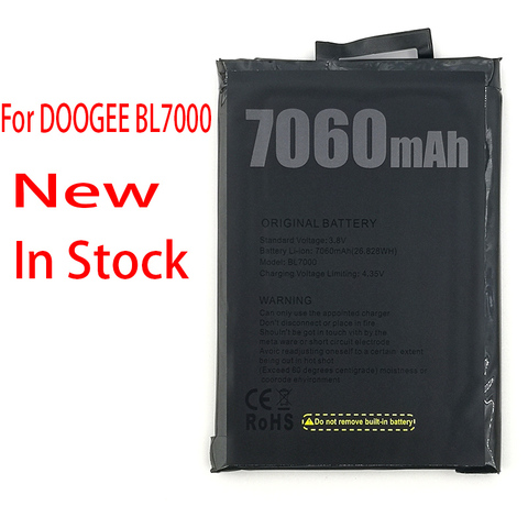 WISECOCO новый оригинальный 7060 мА/ч, Батарея BL 7000 Для DOOGEE BL7000 высокое качество Мобильный телефон в наличии + номер для отслеживания ► Фото 1/6
