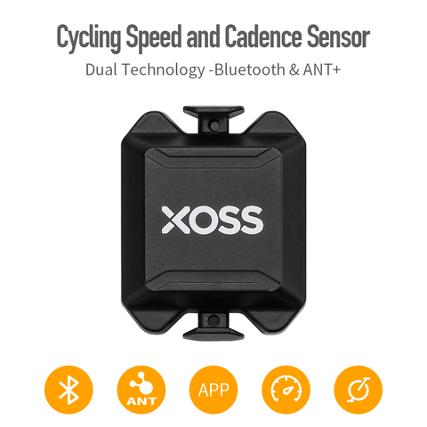 Велокомпьютер XOSS, устройство для измерения скорости и частоты вращения педалей, двойной датчик ANT + Bluetooth, датчик скорости для горных велосип... ► Фото 1/6
