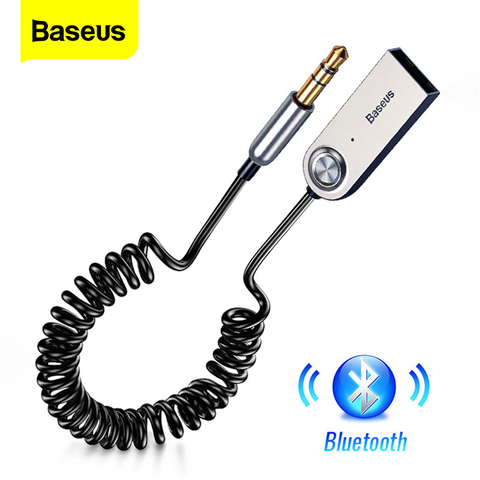Baseus BA01 USB Bluetooth приемник для автомобиля 3,5 мм разъем Aux Bluetooth 5,0 адаптер беспроводной аудио музыка Bluetooth передатчик ► Фото 1/6