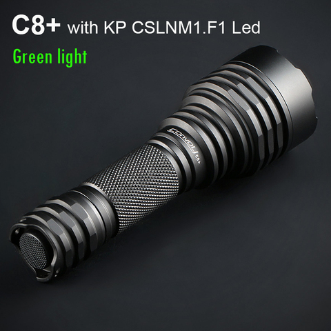 Конвой флэш светильник C8 плюс с KP CSLNM1.F1 зеленый светильник Linterna фонарик Led светодиодный налобный фонарь для охоты, для повседневного использования, фонарь 18650 вспышка светильник работы лиходарка ► Фото 1/6