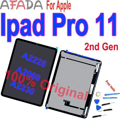 100% Новый оригинальный ЖК-дисплей для iPad Pro 11 A2228 A2068 A2230 сенсорный экран стеклянная панель в сборе предварительно протестированный запасной ремонт ► Фото 1/5