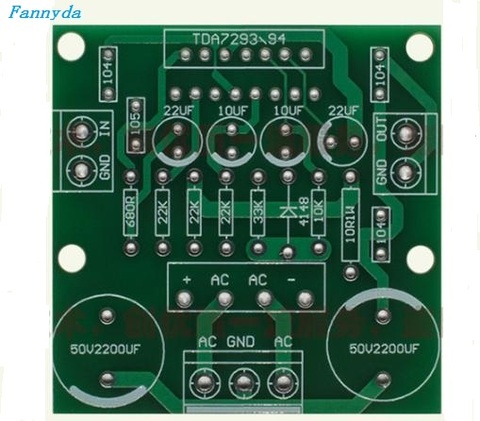 Печатная плата пустая одноканальная TDA729 7294 Плата усилителя мощности сабвуфер Сабвуфер Высокая мощность ► Фото 1/1