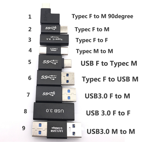 Тип USB C 3,1 разъем Dc Мощность Джек USB-C быстрое зарядное устройство для передачи данных (синхронизации) и зарядки Type-C кабель-удлинитель для ноутбука для планшетов и телефонов ► Фото 1/6