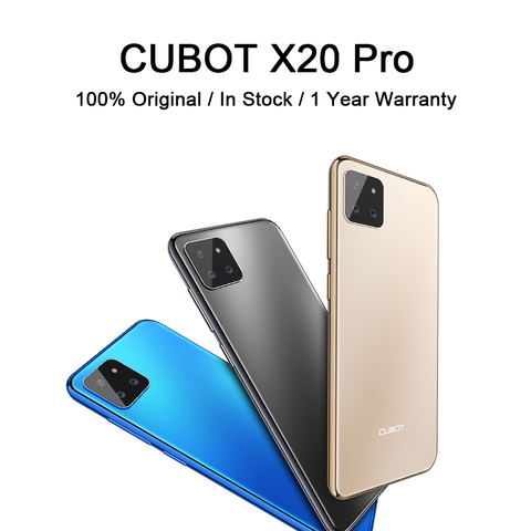 Чехол для CUBOT X20 Pro смартфон 128 ГБ Встроенная память 4000 мА/ч, Батарея Android мобильного телефона 6,3 ''капли воды Экран задние тройные Камера телефоны ► Фото 1/6