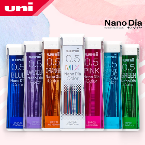 1 шт. Япония Uni Nano Dia Color 0,5-202NDC цветные механические стержни для карандашей 0,5 мм письменные принадлежности 202NDC ► Фото 1/6