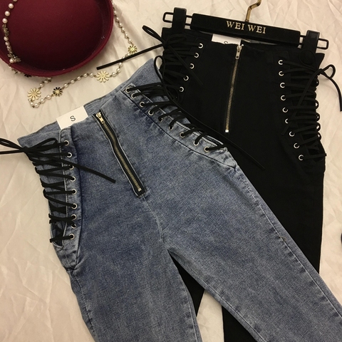 High Waist Sexy Skinny Pencil Jeans For Women Jeans Leggings  Denim Pants Slim Female Trousers ► Фото 1/6